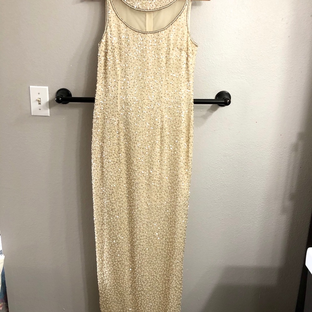 Stunning Vintage beaded Evening Gown